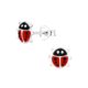 Ladybug Sterling silver Stud earrings