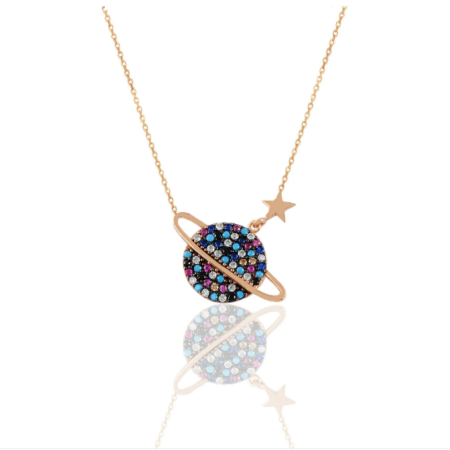 Globe colors necklace pandea - Copy