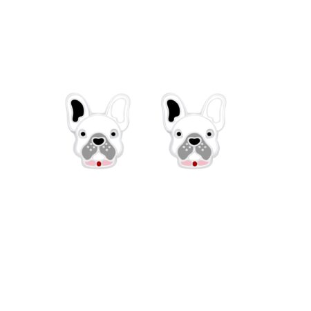 bulldog-earrings-pandea-kids silver 925