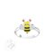 bee- silver -kids ring