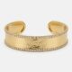 Luxe Hammered Gold Open Cuff Bracelet