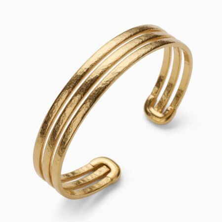 Eternal Glow Gold Handmade Cuff