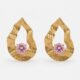 Wavy Pavé Handmade Earrings
